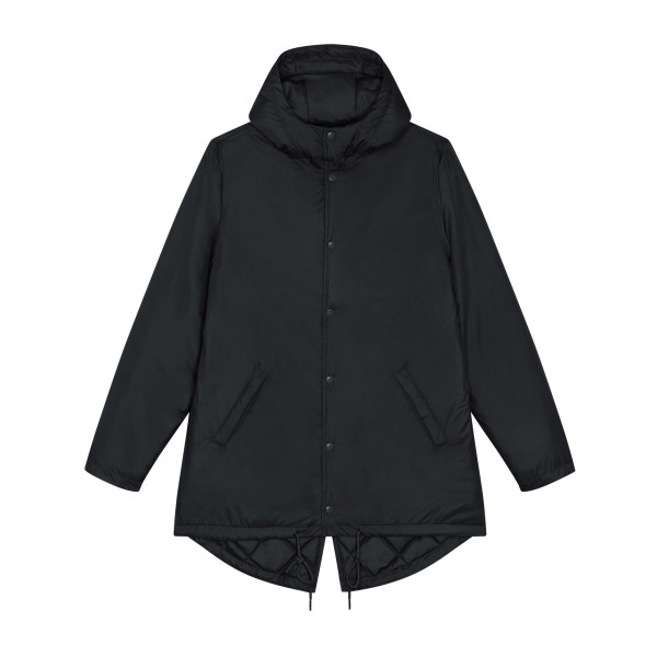 Veste parka matelassée personnalisable en polyester recyclé – Padded Parker unisexe pour goodies d’entreprise