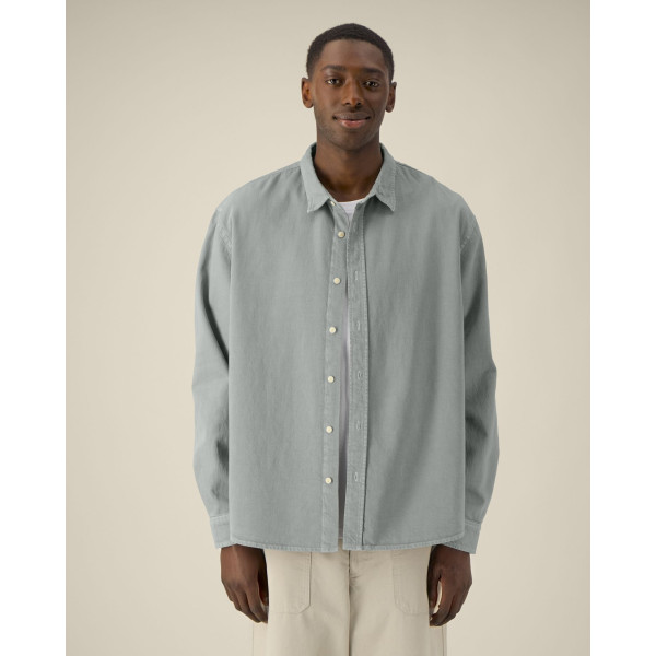 Chemise Worker Shirt unisexe personnalisable en coton bio pour entreprises – BCM Goodies
