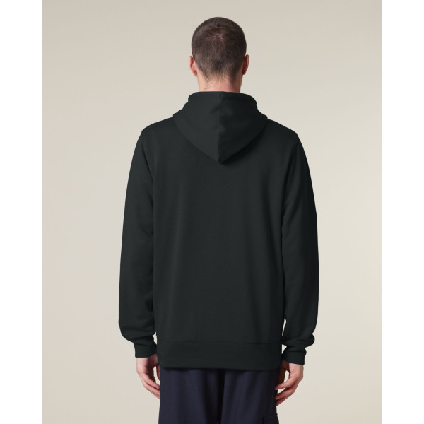 Sweatshirt zippé personnalisable Connector 2.0 – Hoodie unisexe écoresponsable pour communication d’entreprise