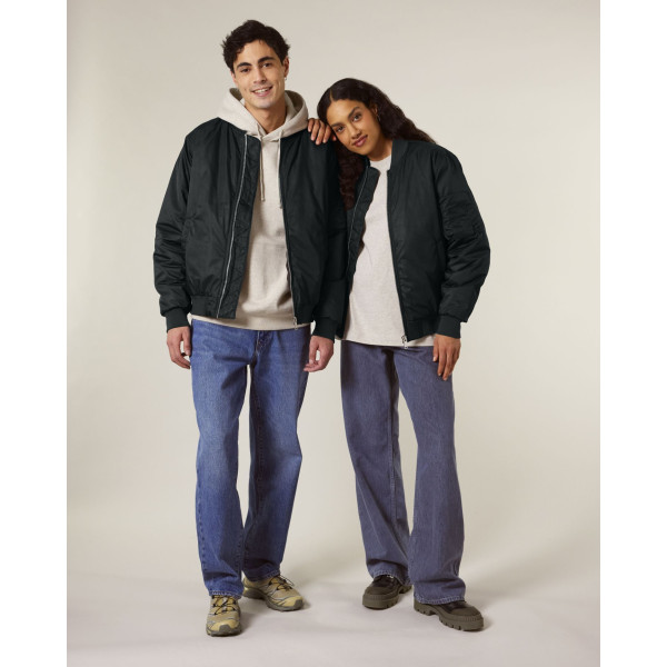 Bomber 2.0 unisexe en polyester recyclé – Veste personnalisable éco-responsable BCM Goodies