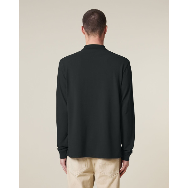 Polo personnalisable à manches longues Prepster 2.0 en coton bio pour entreprises – BCM Goodies