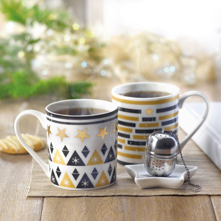 Tasse, soucoupe et infuseur UNIQUE Personnalisable | BCM Goodies - 1