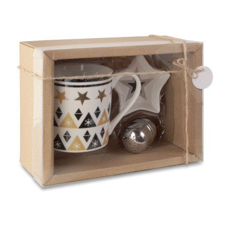 Tasse, soucoupe et infuseur UNIQUE Personnalisable | BCM Goodies - 3