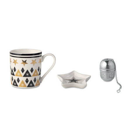 Tasse, soucoupe et infuseur UNIQUE Personnalisable | BCM Goodies - 4