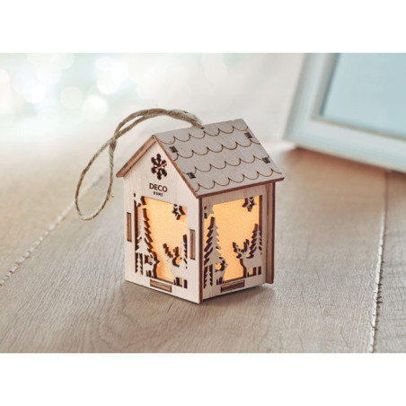 Maisonnette en MDF  lumière PONIA Personnalisable | BCM Goodies - 4