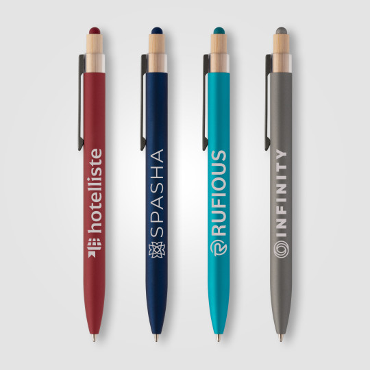 Stylo Reborn Stylus en aluminium recyclé personnalisé – Objet publicitaire professionnel pour communication d’entreprise