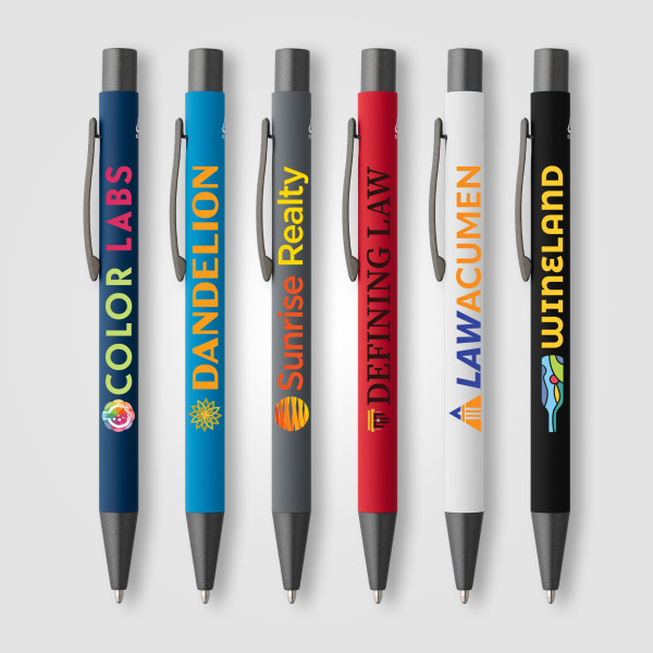 Stylo Bowie Softy en aluminium recyclé – objet publicitaire personnalisable pour entreprises | BCM Goodies