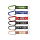 Porte-clés Willis personnalisable avec mousqueton, sangle et plaque métal gravée – Objet publicitaire pour communication d’entre