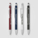 Stylo Orbit Spinner en métal chromé avec stylet – Stylo publicitaire personnalisé pour entreprises