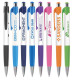 Stylo publicitaire Lauper personnalisable – Stylo à bille blanc avec garniture colorée et surface d’impression – BCM Goodies