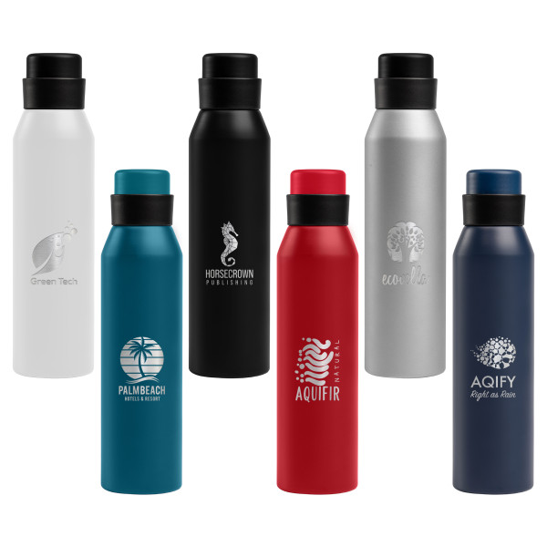 Bouteille de sport Norse 680 ml en aluminium recyclé personnalisable – Goodies entreprise BCM