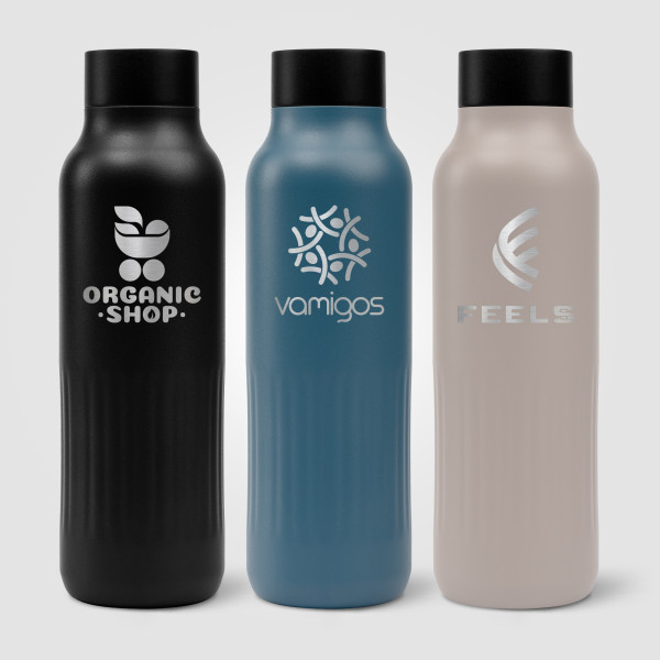 Gourde Majesty 590 ml en acier inoxydable recyclé avec isolation double paroi – BCM Goodies