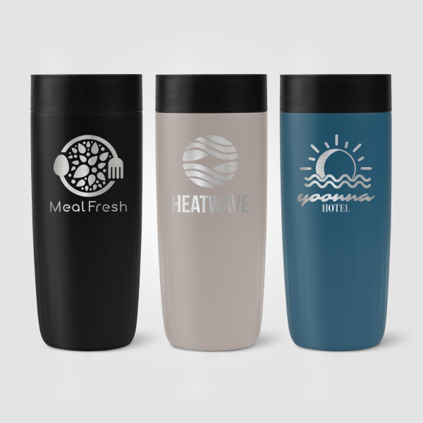Gobelet Majesty 385 ml en acier inoxydable recyclé – Gobelet isotherme personnalisable pour entreprises