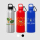Gourde personnalisable Portland Plus en acier inoxydable recyclé avec mousqueton – Objet publicitaire BCM Goodies
