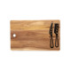 Set de planche et couteaux à fromage personnalisable en acacia FSC® 100% avec logo gravé – Cadeau d’affaires BCM Goodies