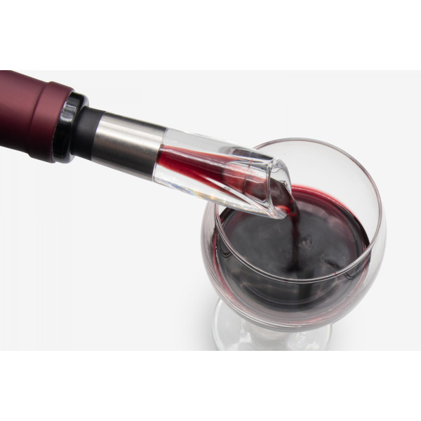 Coffret accessoires vin personnalisable avec tire-bouchon électrique, aérateur, coupe-capsule et bouchon à vide – BCM Goodies