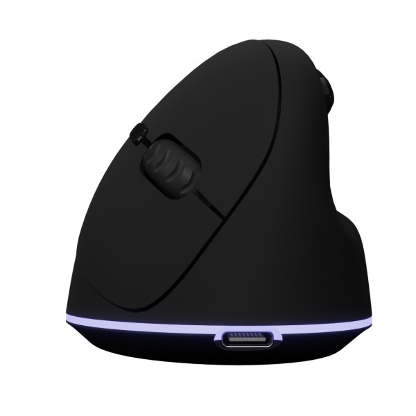 Souris ergonomique sans fil personnalisable avec logo lumineux – Goodies entreprise BCM