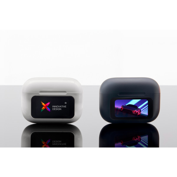 Écouteurs personnalisés Digibuds ANC avec boîtier tactile, Bluetooth et impression logo – Goodie d’entreprise BCM Goodies