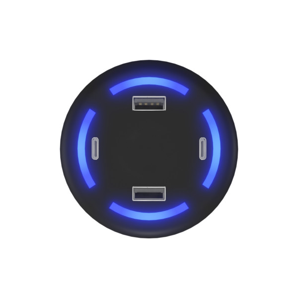 Chargeur USB personnalisé 20W avec 4 ports – Smart Charger idéal pour welcome pack et cadeaux d’entreprise