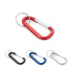 Mousqueton en aluminium MATTHEW avec anneau porte-clé - Accessoire publicitaire de qualité
