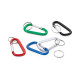 Mousqueton en aluminium MATTHEW avec anneau porte-clé - Accessoire publicitaire de qualité