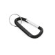 Mousqueton en aluminium MATTHEW avec anneau porte-clé - Accessoire publicitaire de qualité