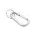 Mousqueton en aluminium MATTHEW avec anneau porte-clé - Accessoire publicitaire de qualité