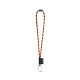 SET Lanière Tube Long (Ø 7 mm) avec mousqueton en forme de D de 55 mm et fermoir de sécurité Ø 7 mm + Porte-clés - Accessoire pe