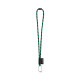 SET Lanière Tube Long (Ø 7 mm) avec mousqueton en forme de D de 55 mm et fermoir de sécurité Ø 7 mm + Porte-clés - Accessoire pe