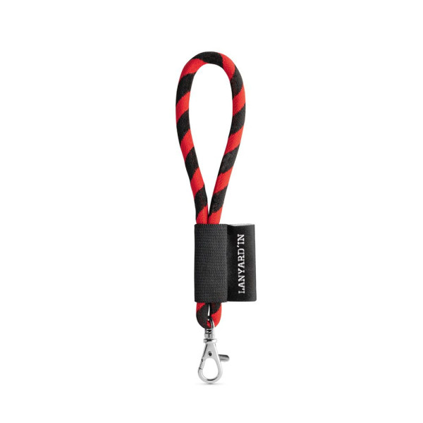 Porte-clés personnalisable tube de lanière court avec mousqueton - BCM Goodies