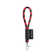 Porte-clés personnalisable tube de lanière court avec mousqueton - BCM Goodies