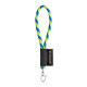 Porte-clés personnalisable tube de lanière court avec mousqueton - BCM Goodies