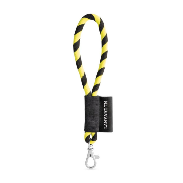 Porte-clés personnalisable tube de lanière court avec mousqueton - BCM Goodies