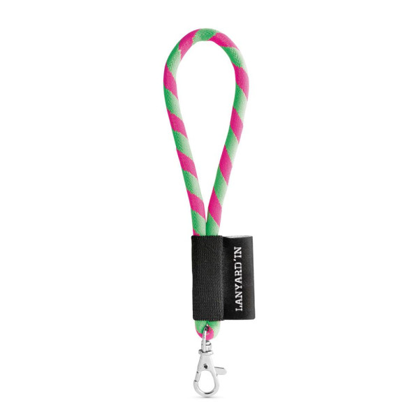 Porte-clés personnalisable tube de lanière court avec mousqueton - BCM Goodies