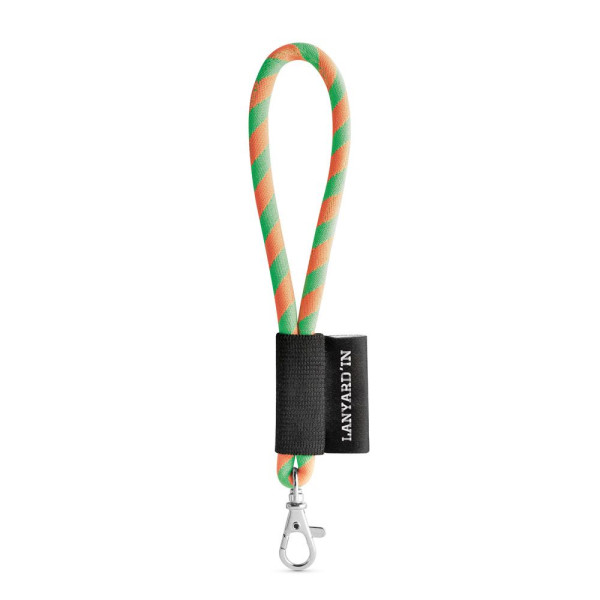 Porte-clés personnalisable tube de lanière court avec mousqueton - BCM Goodies