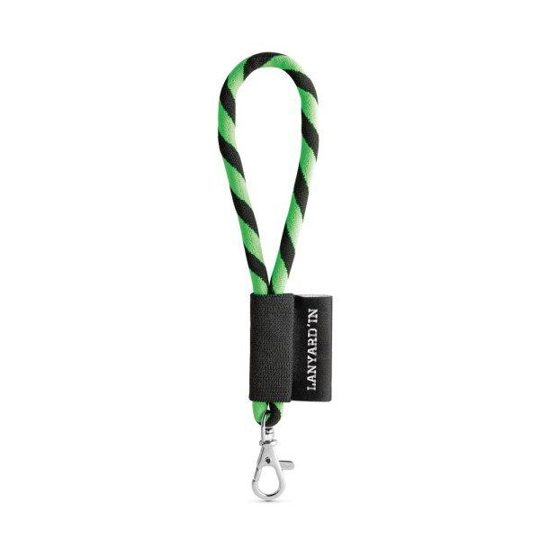 Porte-clés personnalisable tube de lanière court avec mousqueton - BCM Goodies