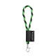 Porte-clés personnalisable tube de lanière court avec mousqueton - BCM Goodies