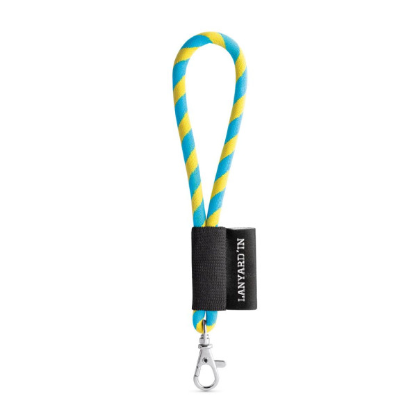 Porte-clés personnalisable tube de lanière court avec mousqueton - BCM Goodies