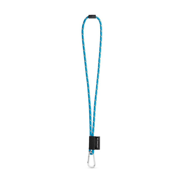 Porte-clés personnalisable - Lanière SET NAUTIC Longue avec mousqueton en forme de D - Accessoire publicitaire pour entreprise