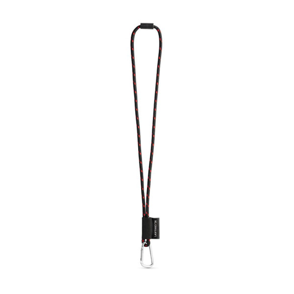 Porte-clés personnalisable - Lanière SET NAUTIC Longue avec mousqueton en forme de D - Accessoire publicitaire pour entreprise