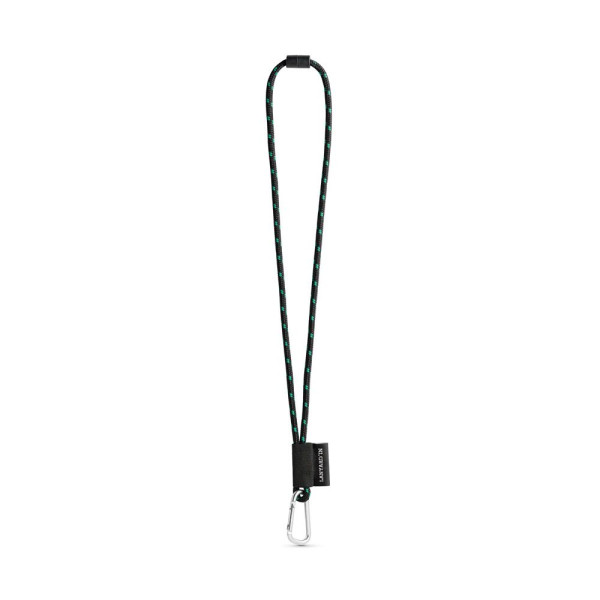 Porte-clés personnalisable - Lanière SET NAUTIC Longue avec mousqueton en forme de D - Accessoire publicitaire pour entreprise