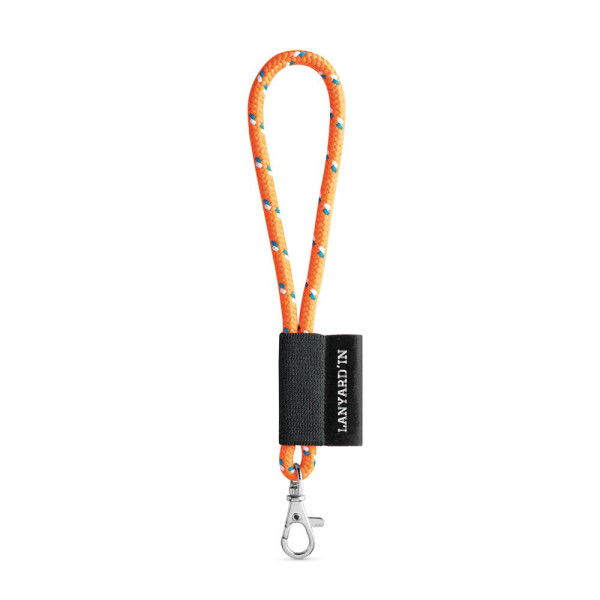 Lanière NAUTIC courte avec mousqueton - Accessoire publicitaire pour professionnels | BCM Goodies