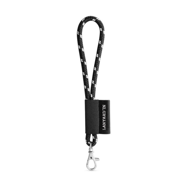 Lanière NAUTIC courte avec mousqueton - Accessoire publicitaire pour professionnels | BCM Goodies