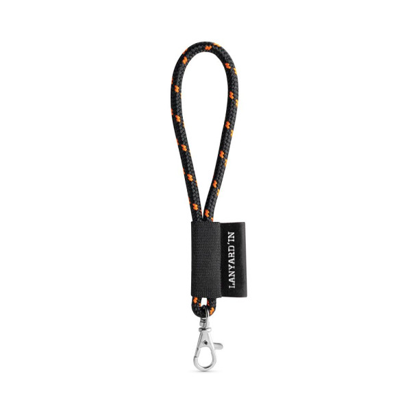 Lanière NAUTIC courte avec mousqueton - Accessoire publicitaire pour professionnels | BCM Goodies