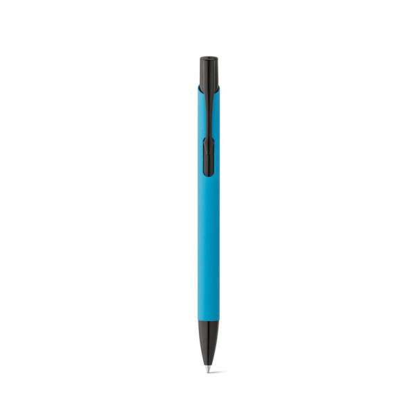 Stylo en aluminium avec finition en caoutchouc POPPINS - Objet publicitaire de qualité pour entreprises