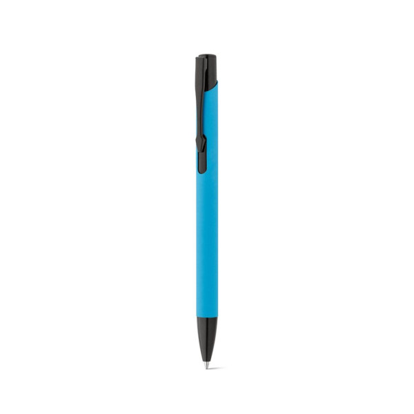Stylo en aluminium avec finition en caoutchouc POPPINS - Objet publicitaire de qualité pour entreprises