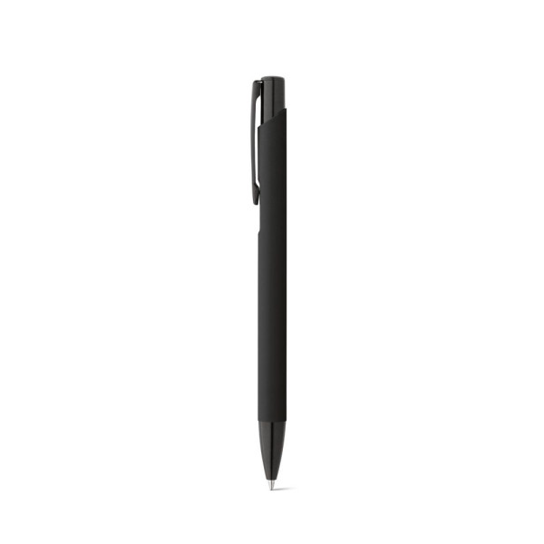 Stylo en aluminium avec finition en caoutchouc POPPINS - Objet publicitaire de qualité pour entreprises