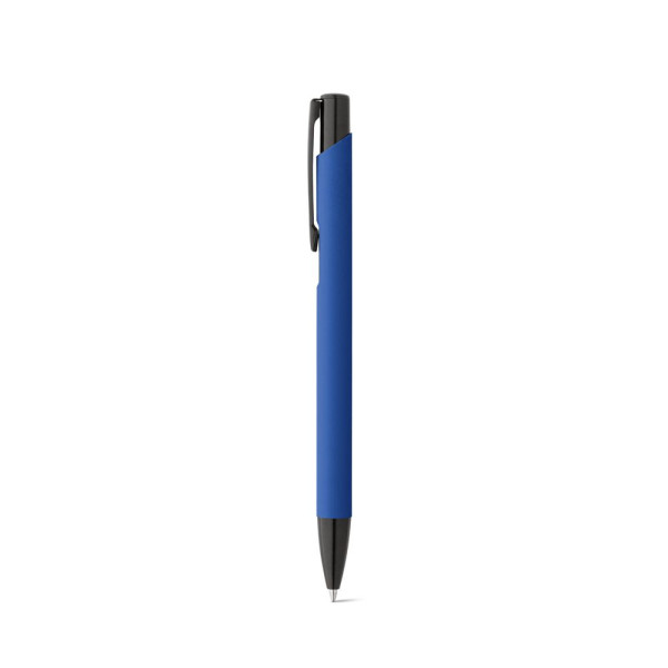 Stylo en aluminium avec finition en caoutchouc POPPINS - Objet publicitaire de qualité pour entreprises