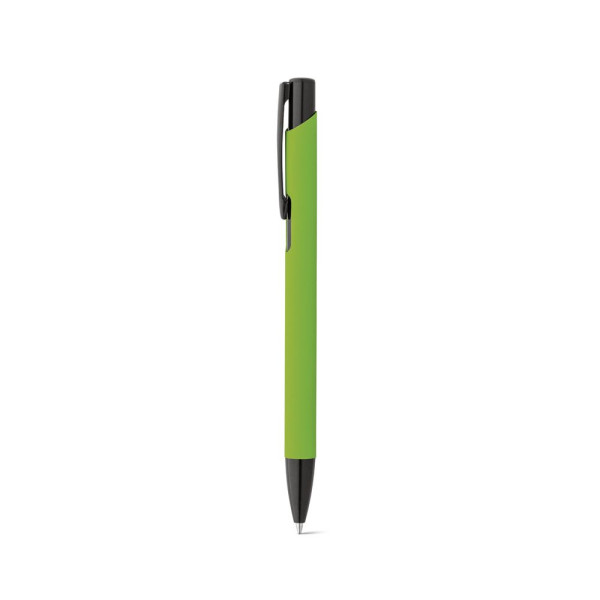 Stylo en aluminium avec finition en caoutchouc POPPINS - Objet publicitaire de qualité pour entreprises