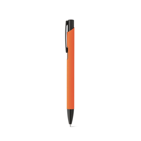 Stylo en aluminium avec finition en caoutchouc POPPINS - Objet publicitaire de qualité pour entreprises